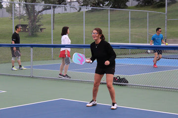 Pickleball female player